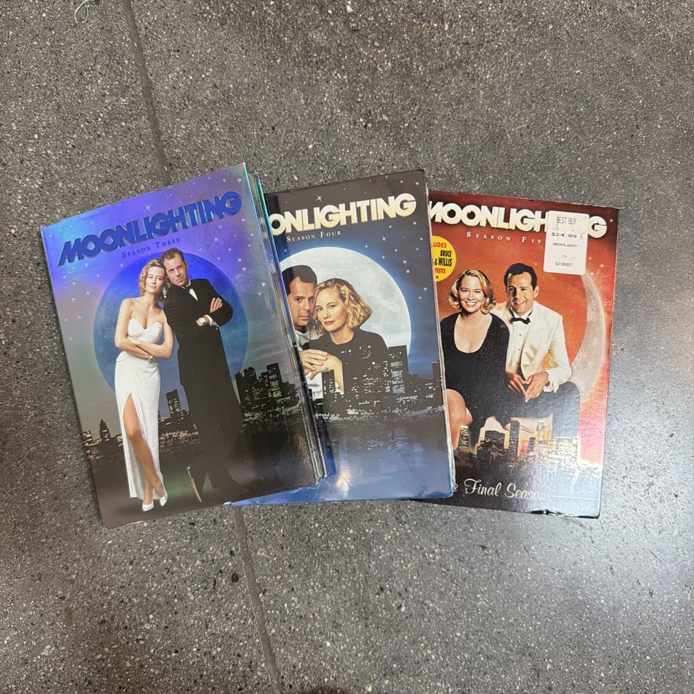 Moonlighting: Season 3, 4, 5 DVD Lot Cybill Shepherd Bruce Willis Four Is SEALED